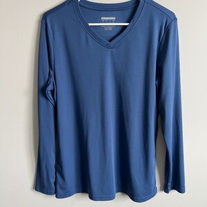 Navy Blue Athleisure Top, Women's Size Large